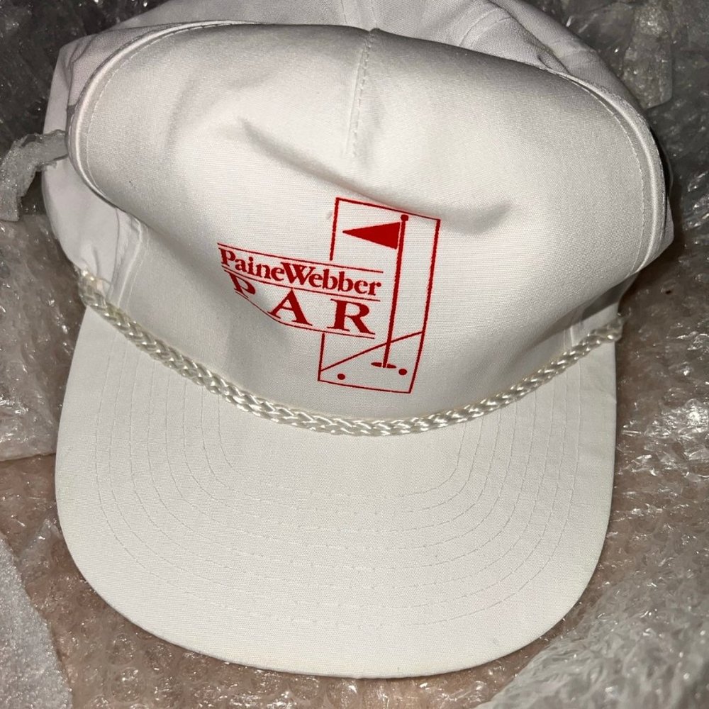 Vintage Paine Webber Cap/Hat (1980's) Mint New*